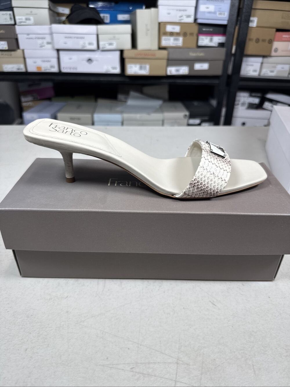 Women's 11 Franco Sarto Roey Heeled Sandal Roccia M